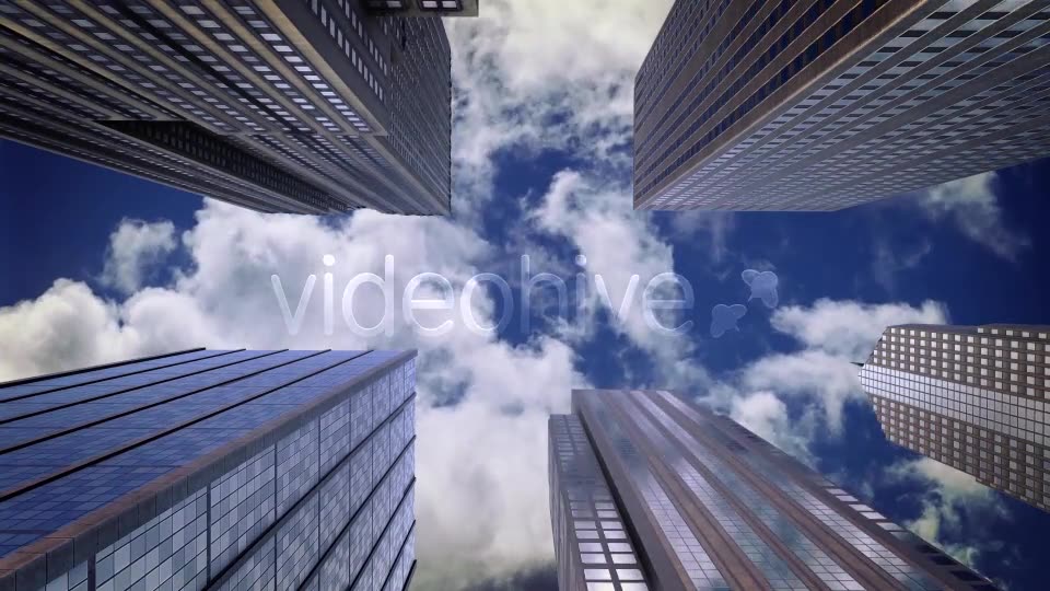 City Skyscrapers, Sky and Clouds Motion Background Videohive 13876171 Motion Graphics Image 7