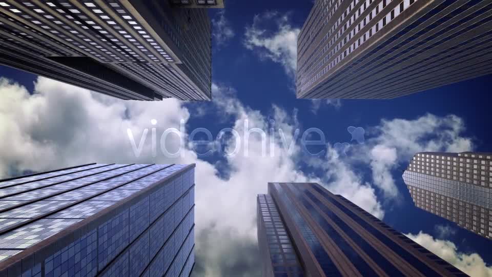 City Skyscrapers, Sky and Clouds Motion Background Videohive 13876171 Motion Graphics Image 8