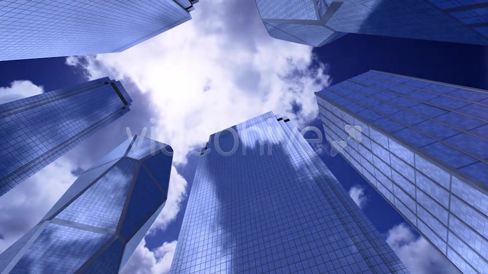 City Skyscrapers – Sun, Sky and Clouds 7 Background Videohive 14052961 Motion Graphics Image 3