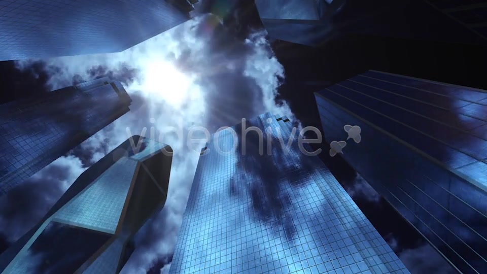 City Skyscrapers – Sun, Sky and Clouds 7 Background Videohive 14052961 Motion Graphics Image 6