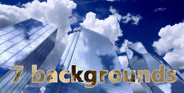 City Skyscrapers – Sun, Sky and Clouds 7 Background - Download 14052961 Videohive
