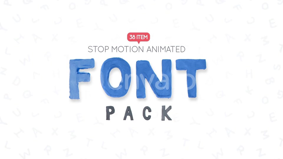 Clay Letters Font Pack Videohive 22607473 Motion Graphics Image 2
