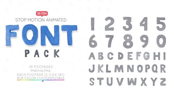 Clay Letters Font Pack - Download 22607473 Videohive