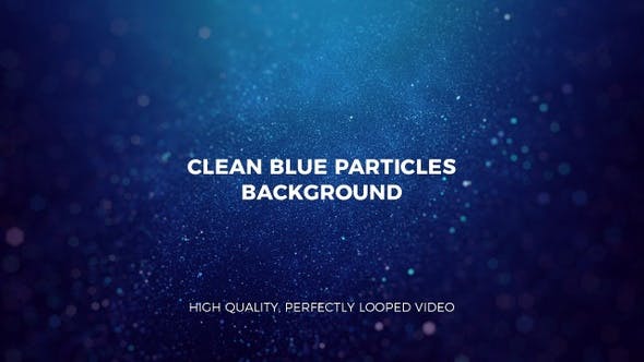 Clean Blue Particles Background - 22916545 Videohive Download