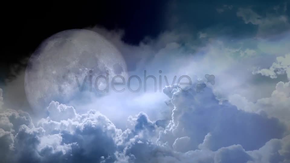 Clouds And The Moon Videohive 8424200 Motion Graphics Image 1