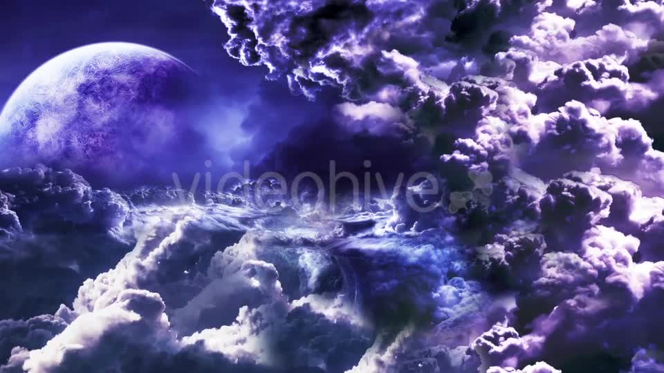 Clouds With Mysterios Planet Videohive 20460106 Motion Graphics Image 1
