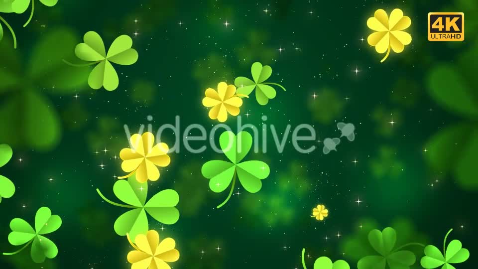 Clover Leaves Background Videohive 21420989 Motion Graphics Image 1