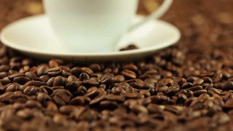 Coffee Beans and Cup with Steam  Videohive 7070511 Stock Footage Image 2