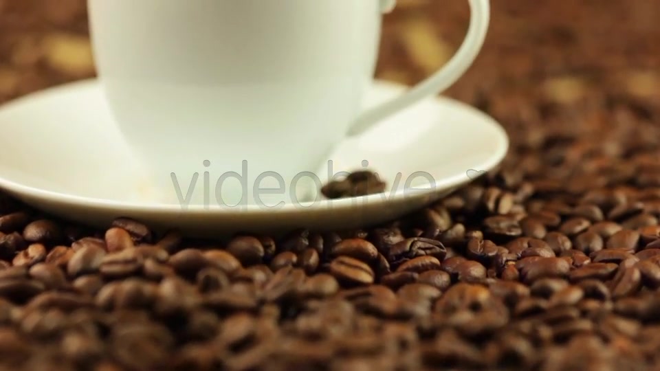 Coffee Beans and Cup with Steam  Videohive 7070511 Stock Footage Image 3
