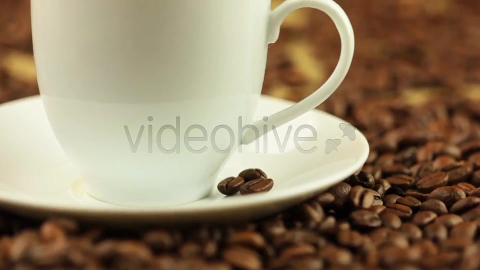 Coffee Beans and Cup with Steam  Videohive 7070511 Stock Footage Image 4