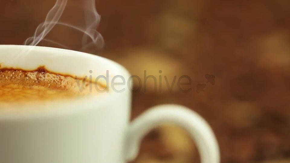 Coffee Beans and Cup with Steam  Videohive 7070511 Stock Footage Image 9