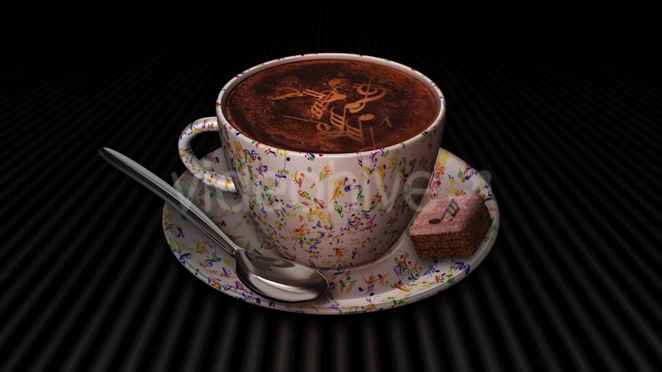 Coffee Cup With Music Notes Videohive 17965003 Motion Graphics Image 4