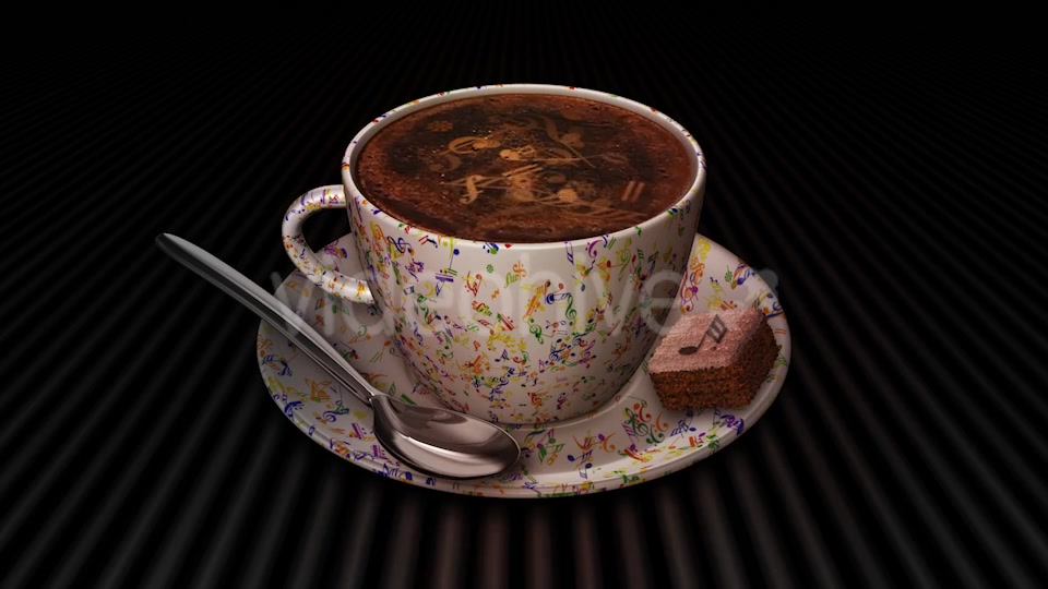 Coffee Cup With Music Notes Videohive 17965003 Motion Graphics Image 5