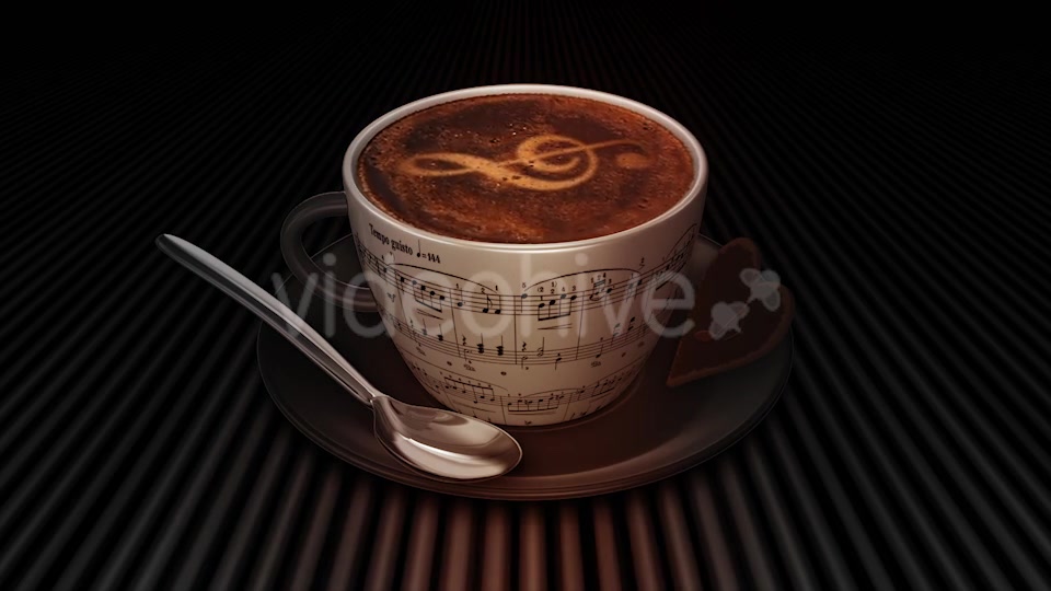 Coffee Cup With Treble Clef Videohive 17964956 Motion Graphics Image 4
