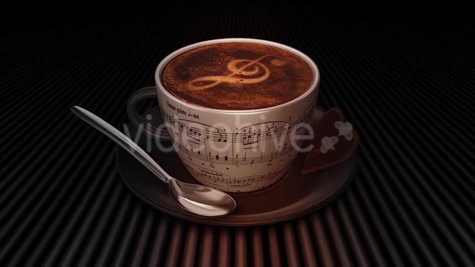 Coffee Cup With Treble Clef Videohive 17964956 Motion Graphics Image 5