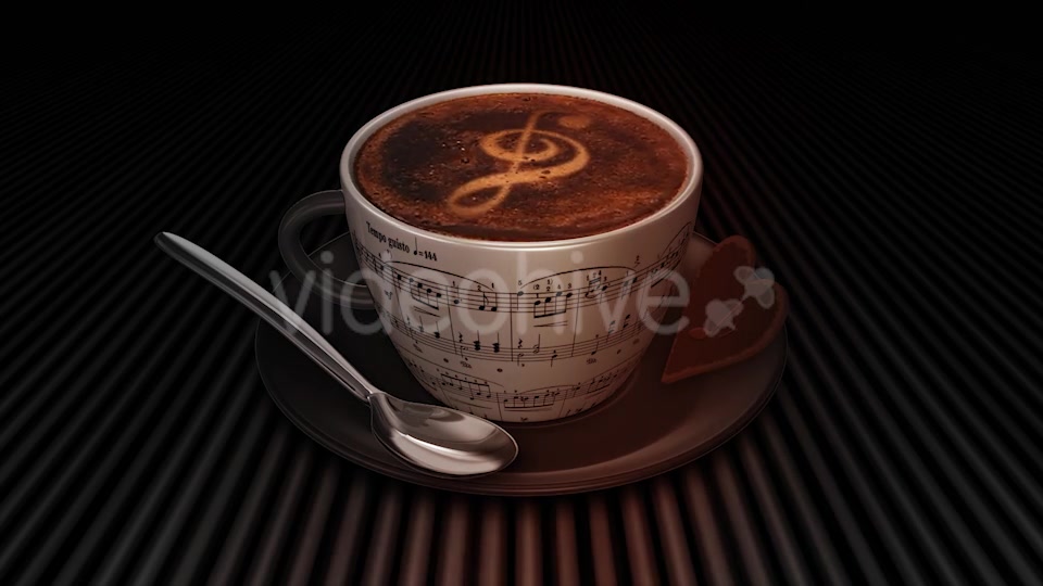 Coffee Cup With Treble Clef Videohive 17964956 Motion Graphics Image 6