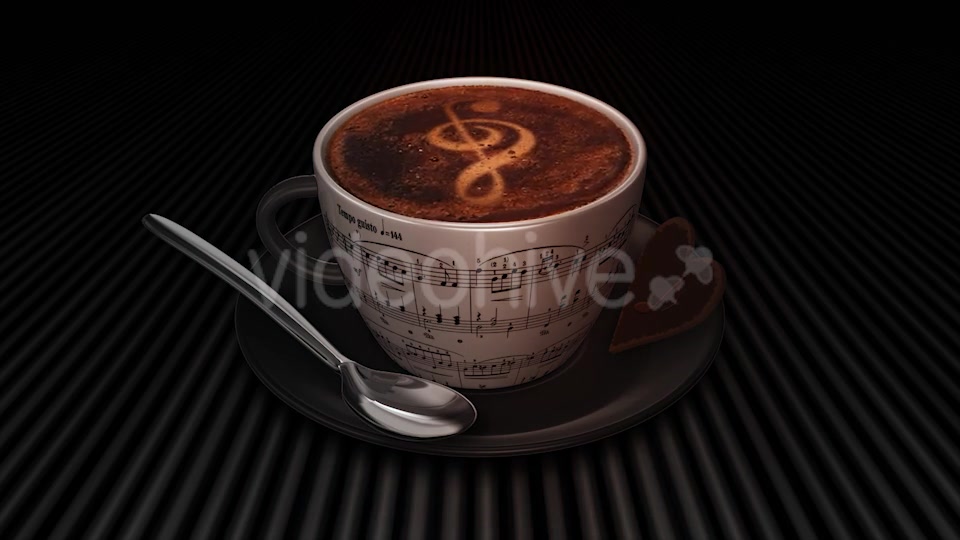Coffee Cup With Treble Clef Videohive 17964956 Motion Graphics Image 7
