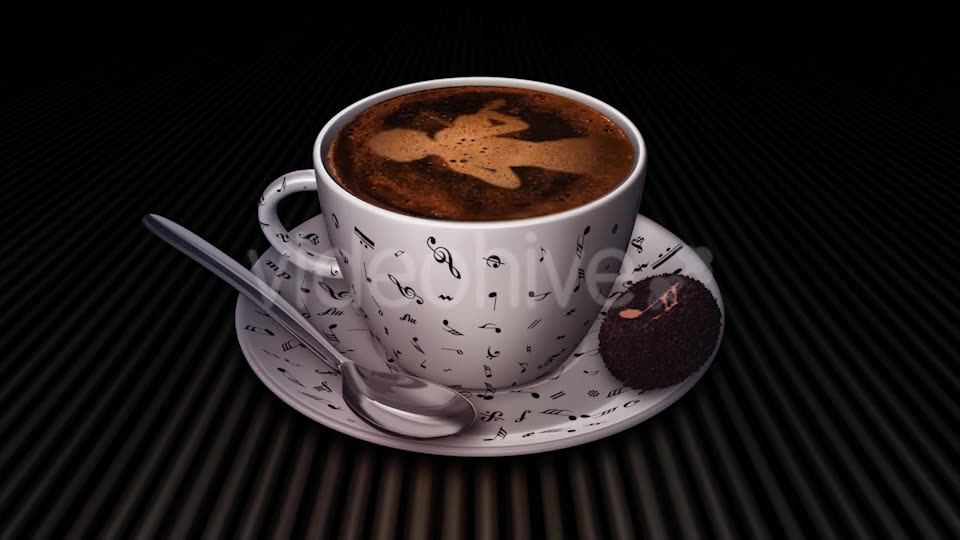 Coffee Cup With Violin Player Videohive 17964994 Motion Graphics Image 2