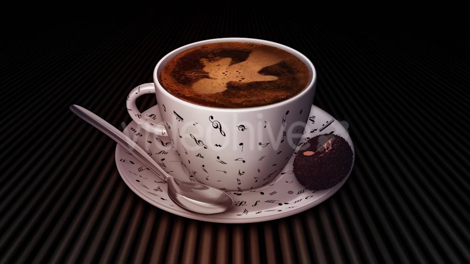 Coffee Cup With Violin Player Videohive 17964994 Motion Graphics Image 3