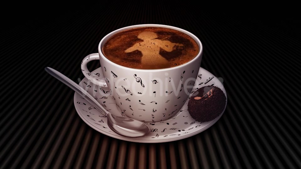 Coffee Cup With Violin Player Videohive 17964994 Motion Graphics Image 7