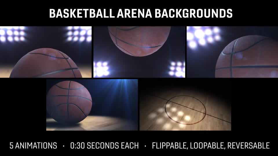 College Basketball Arena Backgrounds | 5 pack (4K) Videohive 21468652 Motion Graphics Image 1