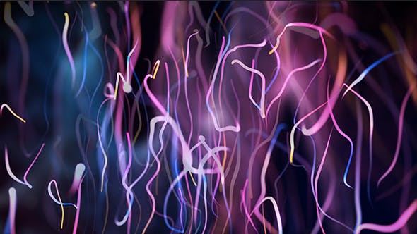 Color Abstract Glowing Lines Loop - Videohive 20509375 Download