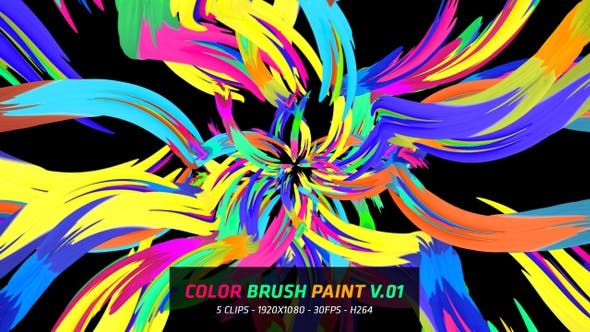 Color Brush Paint V.01 - Videohive 22784079 Download