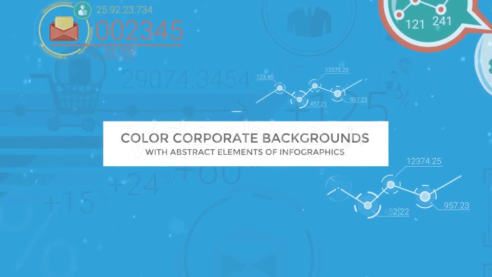 Color Corporate Backgrounds With Abstract Elements Of Infographics Videohive 17799547 Motion Graphics Image 1