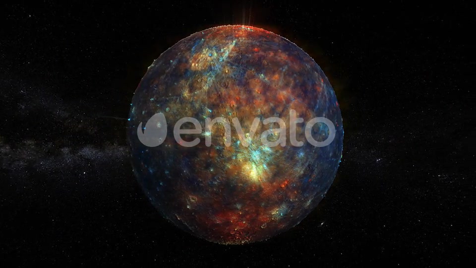 Colorful Burning Planet 360 Rotation Seamless Loop Videohive 22390996 Motion Graphics Image 2