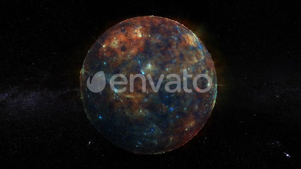 Colorful Burning Planet 360 Rotation Seamless Loop Videohive 22390996 Motion Graphics Image 3