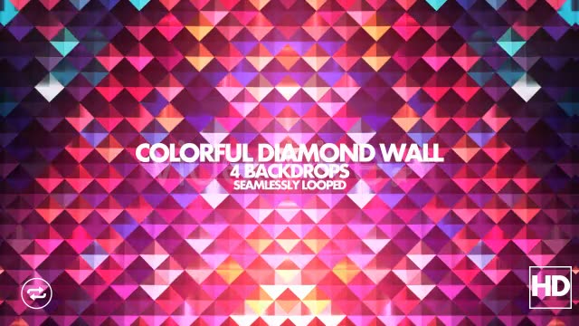 Colorful Diamond Wall Videohive 20326648 Motion Graphics Image 2