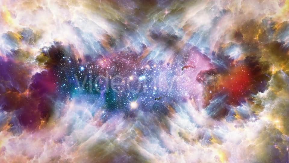 Colorful Flight Through the Nebula in Space Videohive 20856368 Motion Graphics Image 1