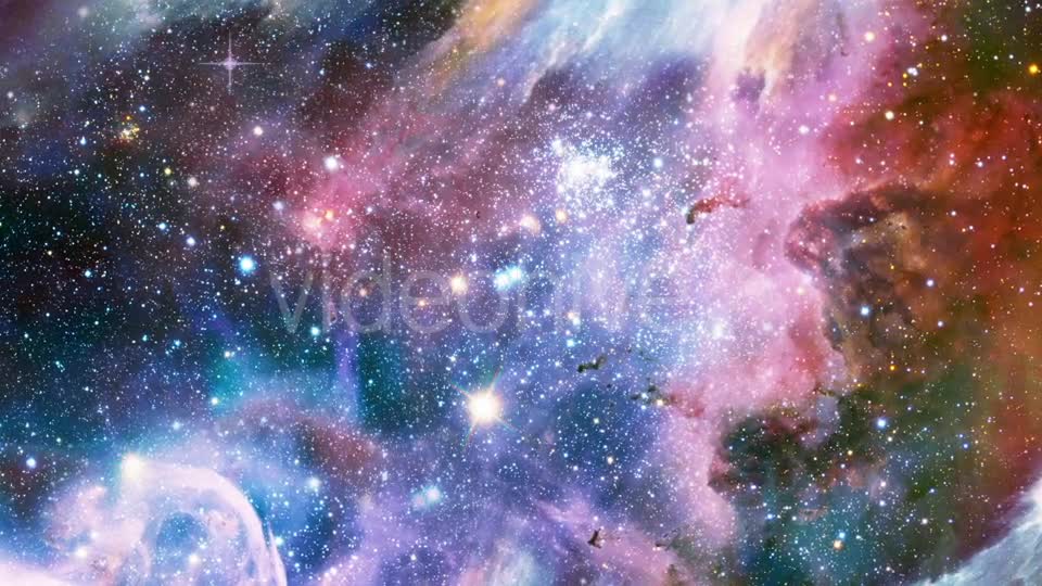 Colorful Flight Through the Nebula in Space Videohive 20856368 Motion Graphics Image 7