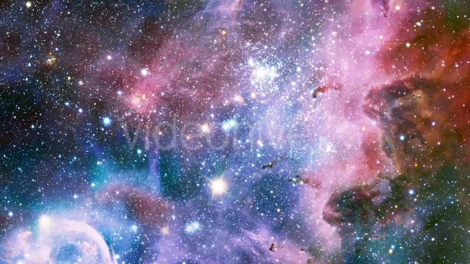 Colorful Flight Through the Nebula in Space Videohive 20856368 Motion Graphics Image 8