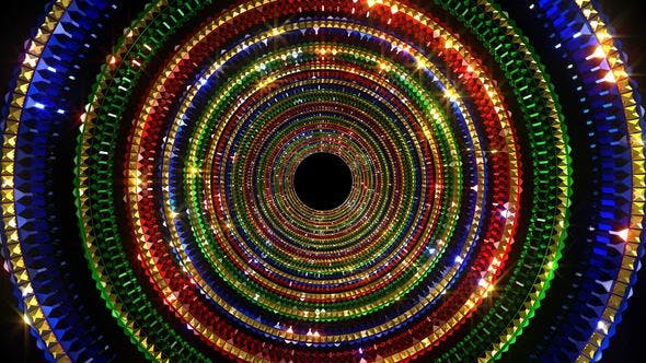 Colorful Glittering Tunnel - 22278752 Download Videohive