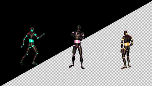 Colorful Humanoid Dancer - Download 22311570 Videohive