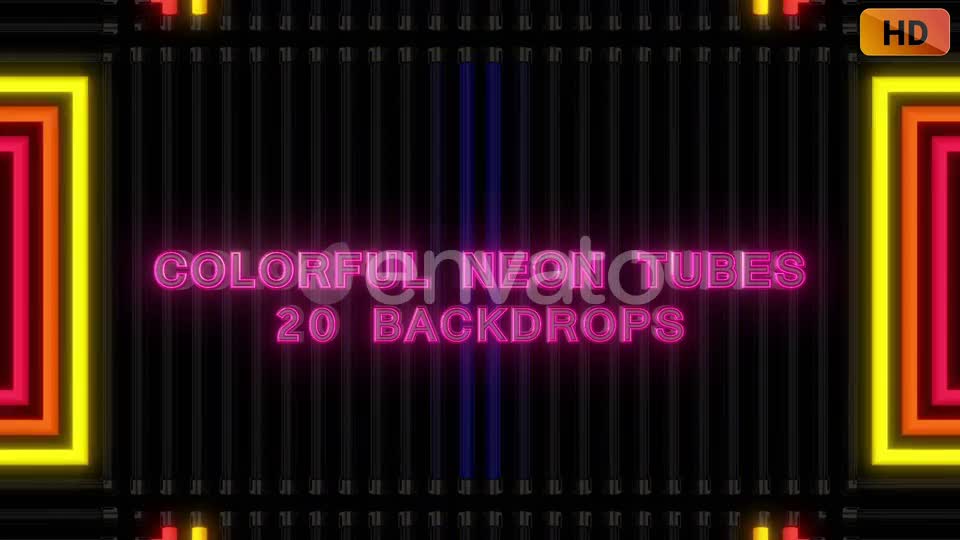Colorful Neon Tubes HD Videohive 24412869 Motion Graphics Image 1