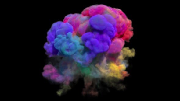 Colorful Smoke Explosion - Videohive 23617007 Download