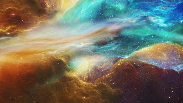 Colorful Space Abstraction of a Nebula in an Endless Space - Download 19603496 Videohive