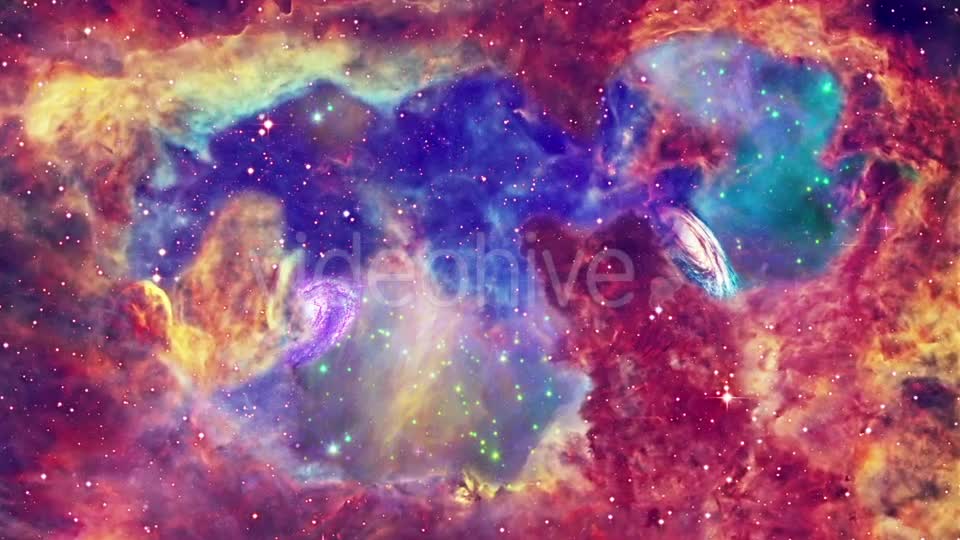 Colorful Space Nebula and Distant Galaxies Videohive 19215334 Motion Graphics Image 1