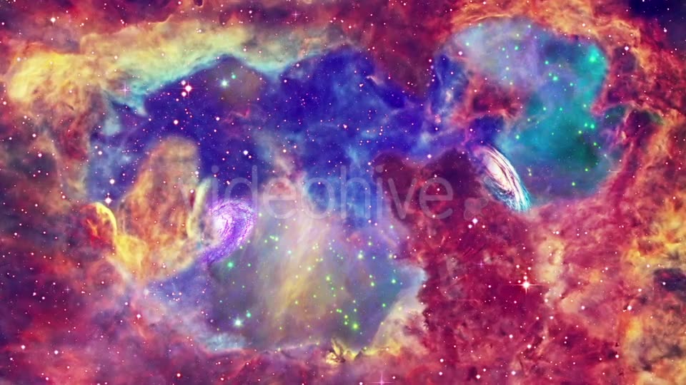 Colorful Space Nebula and Distant Galaxies Videohive 19215334 Motion Graphics Image 2
