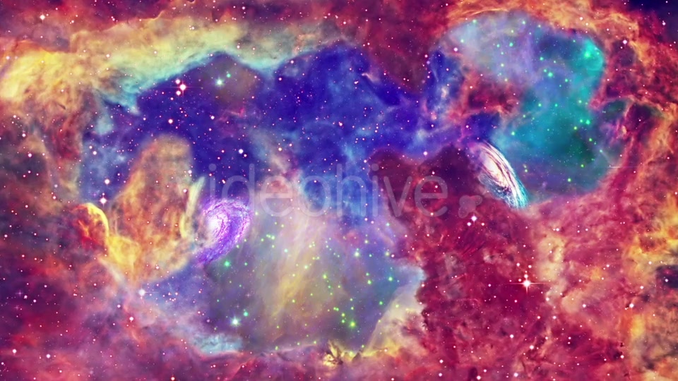 Colorful Space Nebula and Distant Galaxies Videohive 19215334 Motion Graphics Image 3