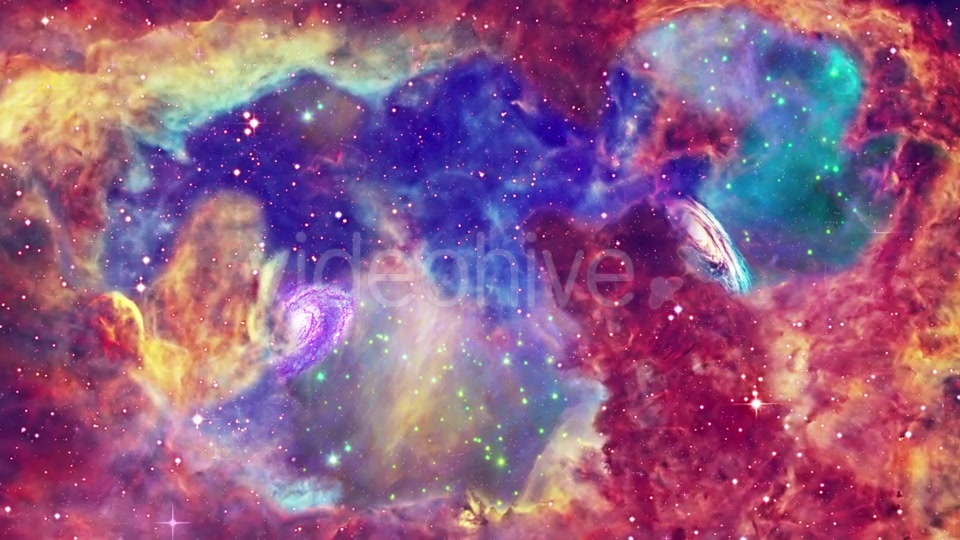 Colorful Space Nebula and Distant Galaxies Videohive 19215334 Motion Graphics Image 4