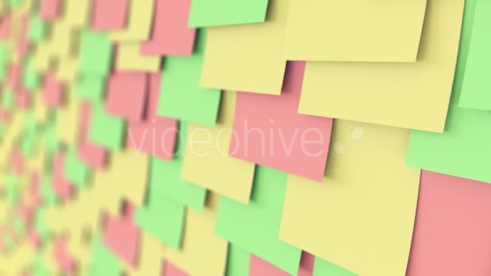 Colorful Sticky Notes On The Board Videohive 18687272 Motion Graphics Image 2
