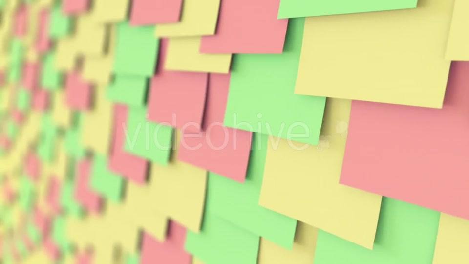 Colorful Sticky Notes On The Board Videohive 18687272 Motion Graphics Image 3