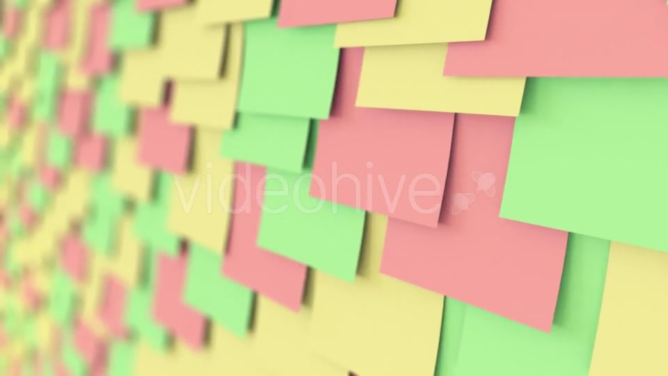 Colorful Sticky Notes On The Board Videohive 18687272 Motion Graphics Image 4