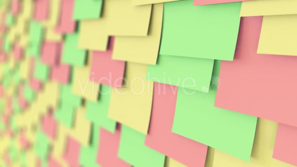 Colorful Sticky Notes On The Board Videohive 18687272 Motion Graphics Image 5