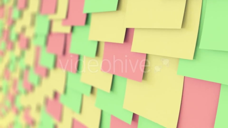 Colorful Sticky Notes On The Board Videohive 18687272 Motion Graphics Image 6