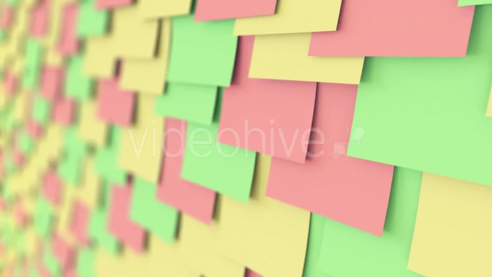 Colorful Sticky Notes On The Board Videohive 18687272 Motion Graphics Image 8