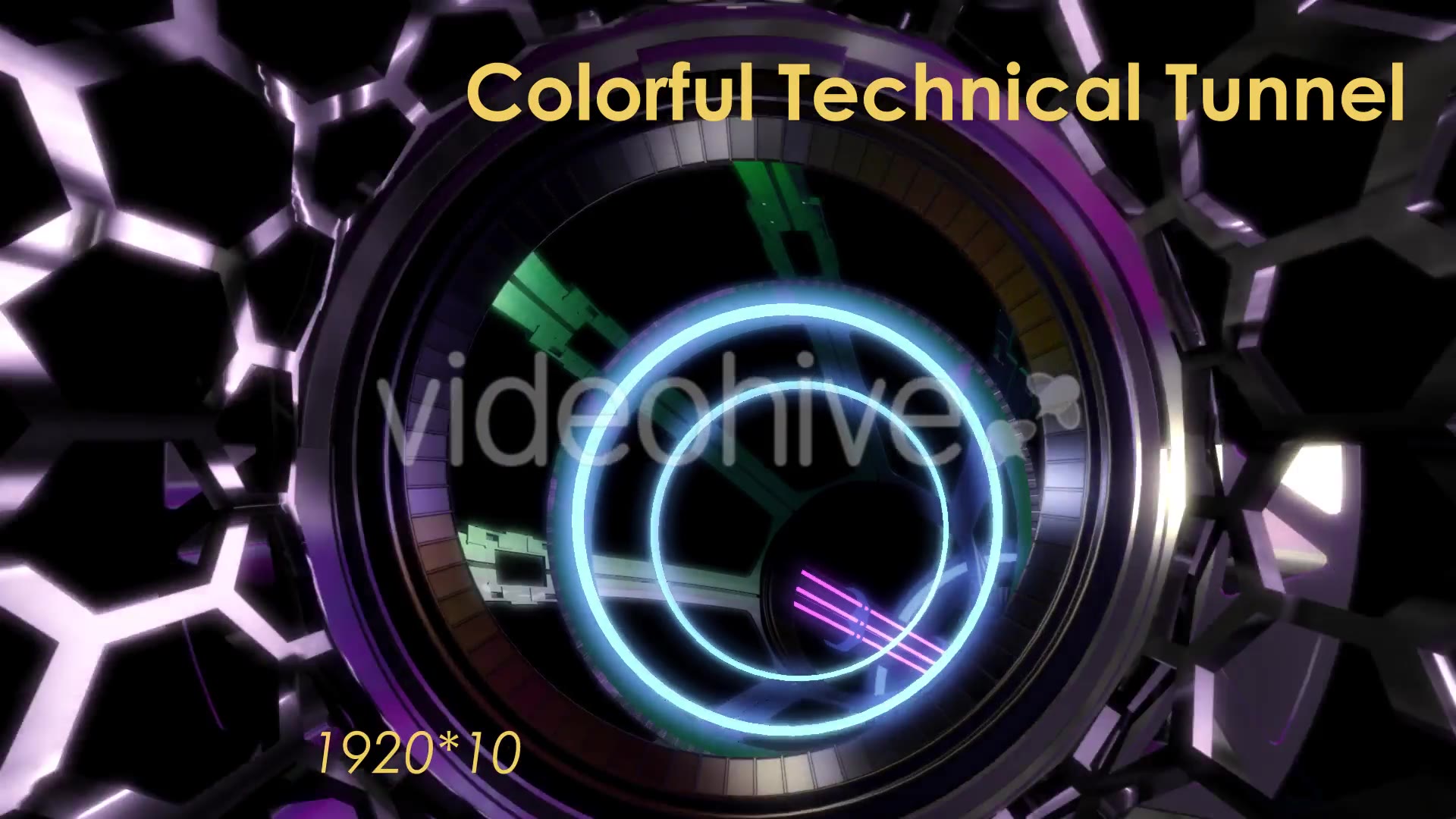 Colorful Technical Tunnel Videohive 21131228 Motion Graphics Image 4